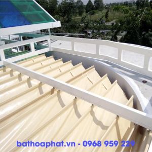 Mái xếp kéo di động lượn sóng tại Long Biên. Bền-Đẹp-Rẻ