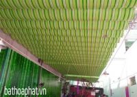 Mái xếp lượn sóng tận dụng không gian cho kinh doanh quán cafe sân vườn