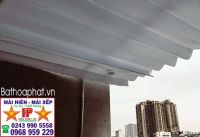 Lắp Mái xếp kéo di động lượn sóng tại Gia Lâm chính hãng. BH dài hạn