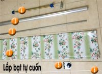 Hướng dẫn tự làm bạt che nắng mưa tự cuốn bằng lò xo